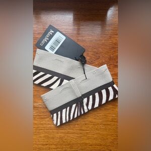 MaxMara Zebra pony hair cuffs